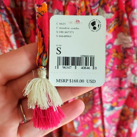 NWT Free People Real Love Boho Maxi dress size small - Picture 6 of 7